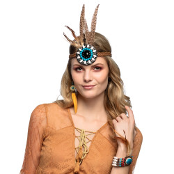 Súprava Hippie delight (čelenka, náušnice a náramok)